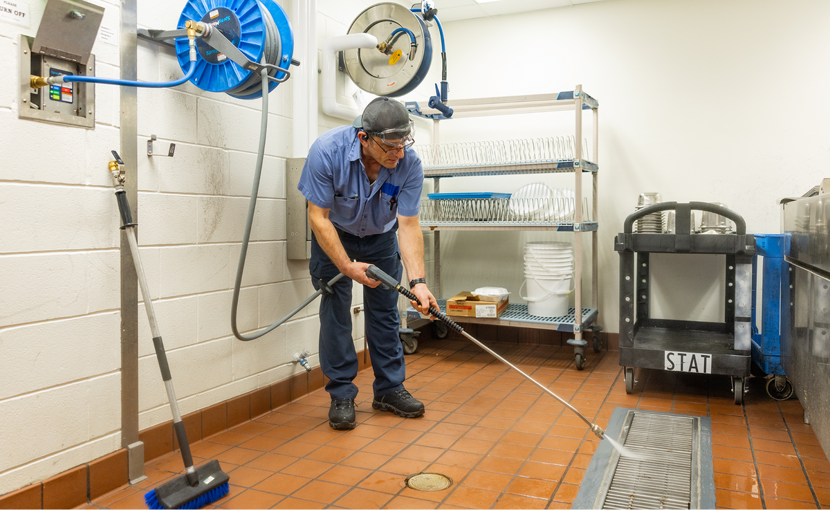 Wall-Mounted Electric Pressure Washers for Commercial Facilities